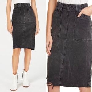 Make Offer Free People Elisa Denim Pencil Skirt
